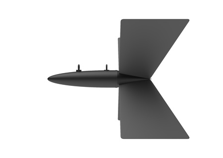 Aerial Bomb on white backgroundの写真素材