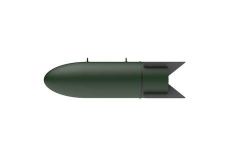 Aerial Bomb on white backgroundの写真素材