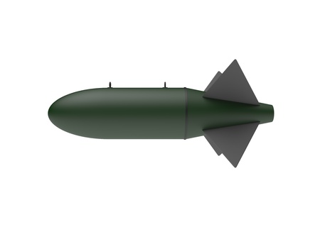 Aerial Bomb on white backgroundの写真素材