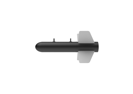 Aerial Bomb on white backgroundの写真素材