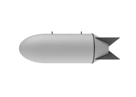 Aerial Bomb on white backgroundの写真素材