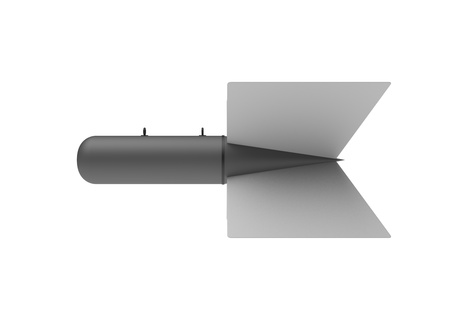 Aerial Bomb on white backgroundの写真素材