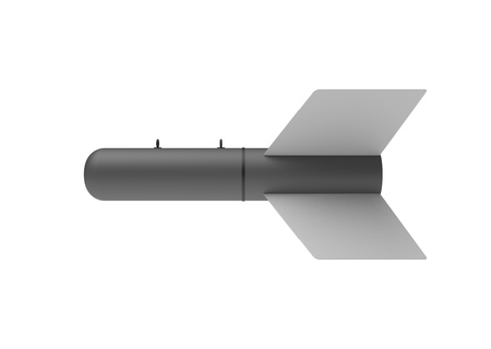 Aerial Bomb on white backgroundの写真素材