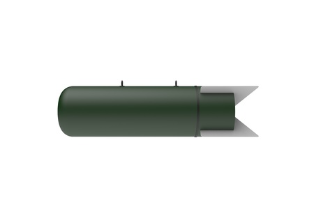 Aerial Bomb on white backgroundの写真素材