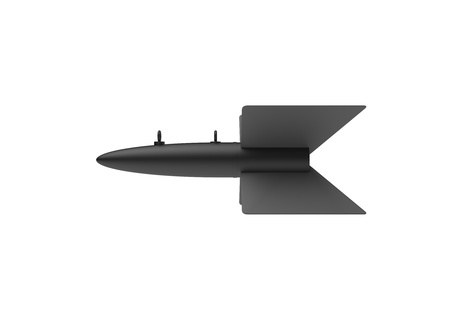 Aerial Bomb on white backgroundの写真素材