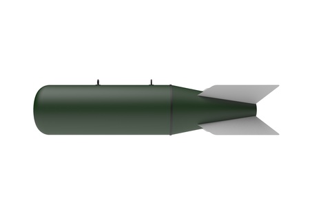 Aerial Bomb on white backgroundの写真素材