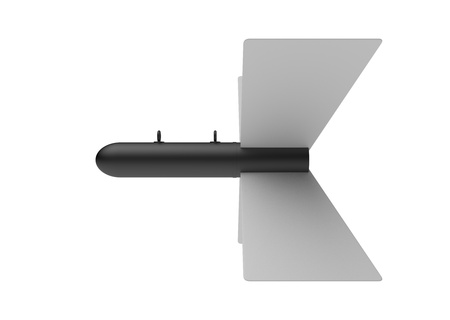 Aerial Bomb on white backgroundの写真素材