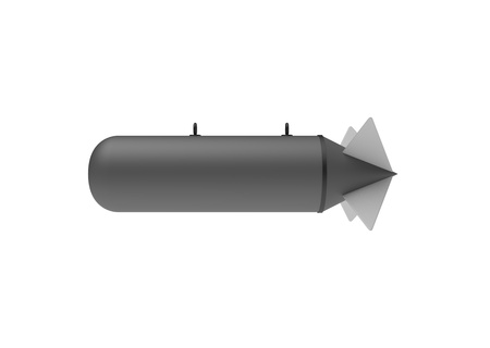 Aerial Bomb on white backgroundの写真素材