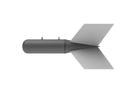 Aerial Bomb on white backgroundの写真素材