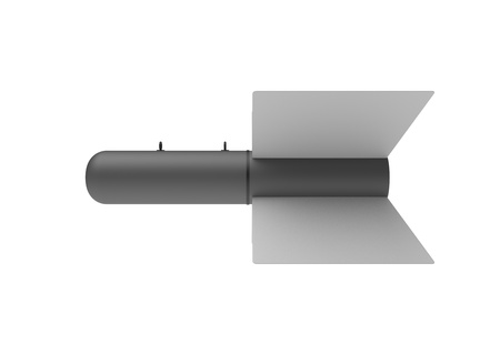 Aerial Bomb on white backgroundの写真素材