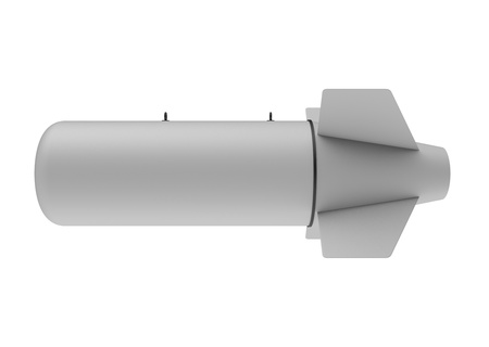 Aerial Bomb on white backgroundの写真素材