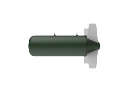 Aerial Bomb on white backgroundの写真素材