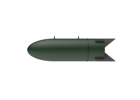 Aerial Bomb on white backgroundの写真素材