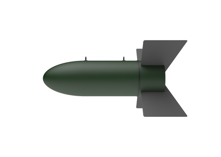 Aerial Bomb on white backgroundの写真素材