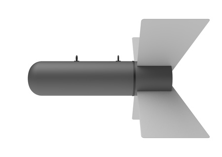 Aerial Bomb on white backgroundの写真素材