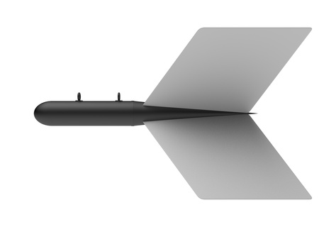 Aerial Bomb on white backgroundの写真素材