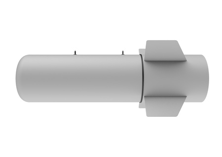 Aerial Bomb on white backgroundの写真素材