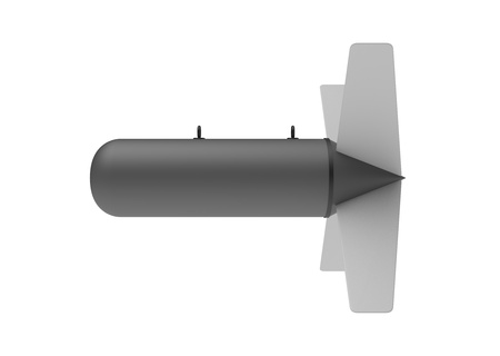 Aerial Bomb on white backgroundの写真素材