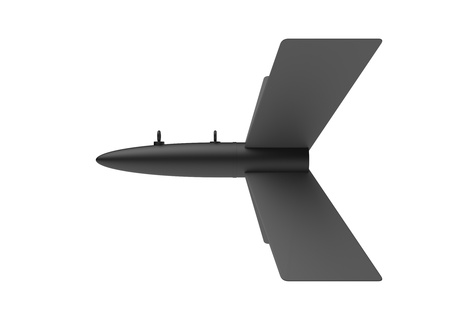 Aerial Bomb on white backgroundの写真素材