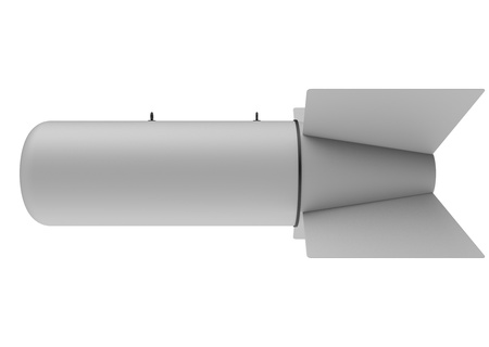 Aerial Bomb on white backgroundの写真素材