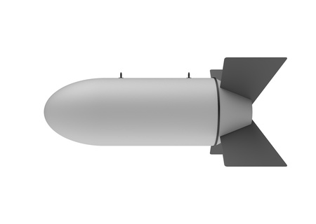 Aerial Bomb on white backgroundの写真素材