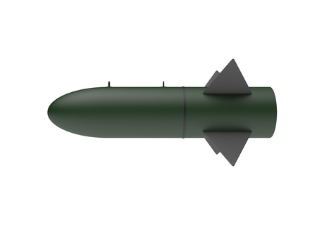 Aerial Bomb on white backgroundの写真素材