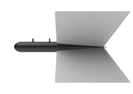 Aerial Bomb on white backgroundの写真素材