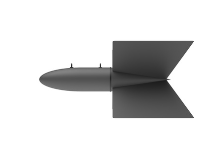 Aerial Bomb on white backgroundの写真素材