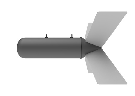 Aerial Bomb on white backgroundの写真素材