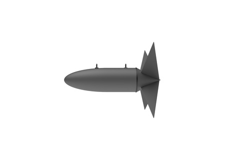 Aerial Bomb on white backgroundの写真素材