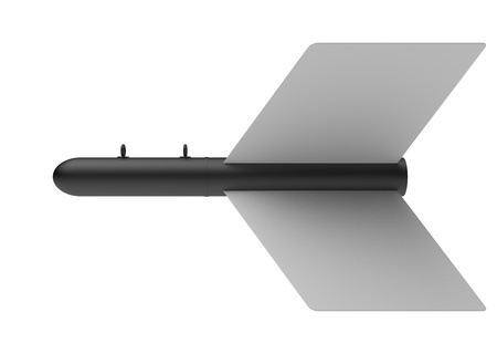 Aerial Bomb on white backgroundの写真素材