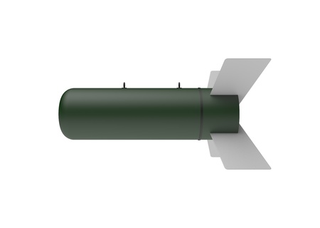 Aerial Bomb on white backgroundの写真素材