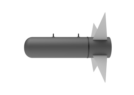 Aerial Bomb on white backgroundの写真素材