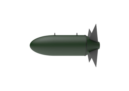 Aerial Bomb on white backgroundの写真素材