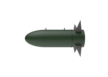 Aerial Bomb on white backgroundの写真素材