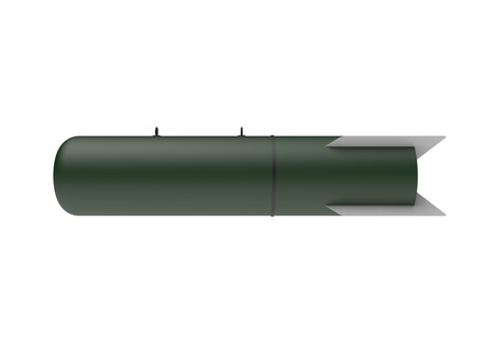 Aerial Bomb on white backgroundの写真素材