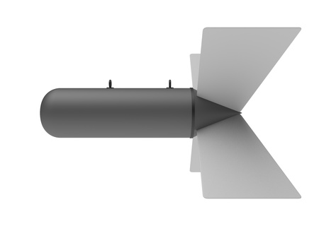 Aerial Bomb on white backgroundの写真素材