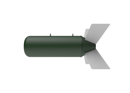 Aerial Bomb on white backgroundの写真素材