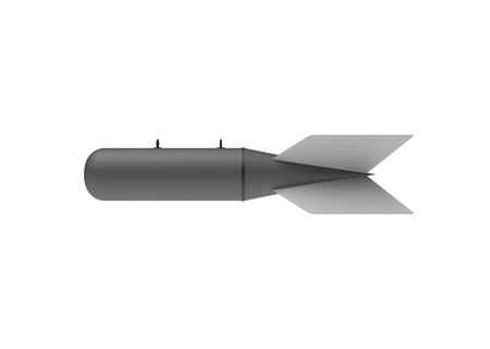 Aerial Bomb on white backgroundの写真素材