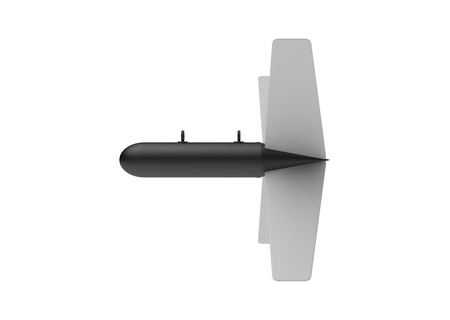 Aerial Bomb on white backgroundの写真素材