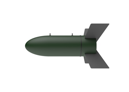 Aerial Bomb on white backgroundの写真素材