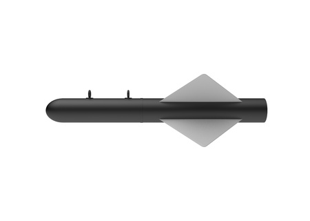 Aerial Bomb on white backgroundの写真素材