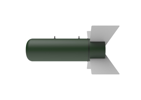 Aerial Bomb on white backgroundの写真素材