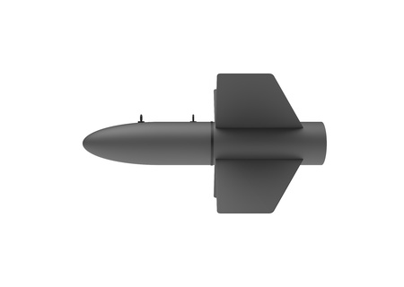 Aerial Bomb on white backgroundの写真素材