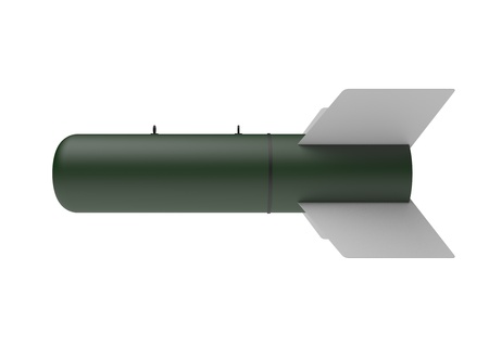 Aerial Bomb on white backgroundの写真素材