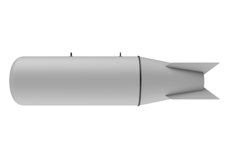 Aerial Bomb on white backgroundの写真素材