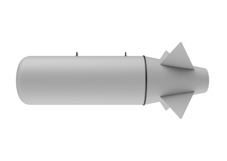 Aerial Bomb on white backgroundの写真素材