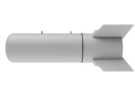 Aerial Bomb on white backgroundの写真素材