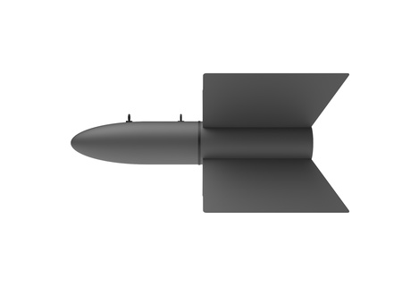 Aerial Bomb on white backgroundの写真素材