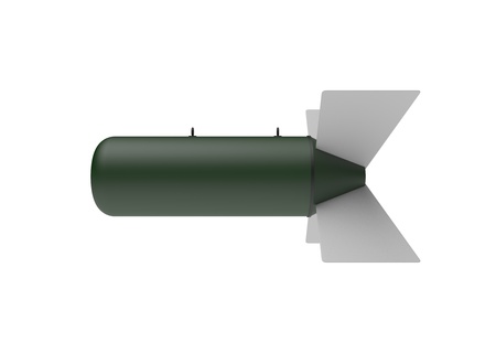 Aerial Bomb on white backgroundの写真素材